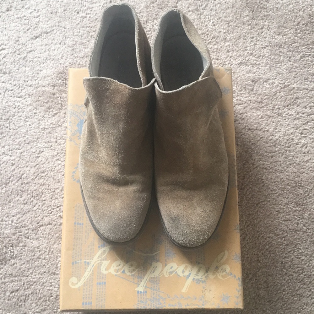 Distressed Free People Booties